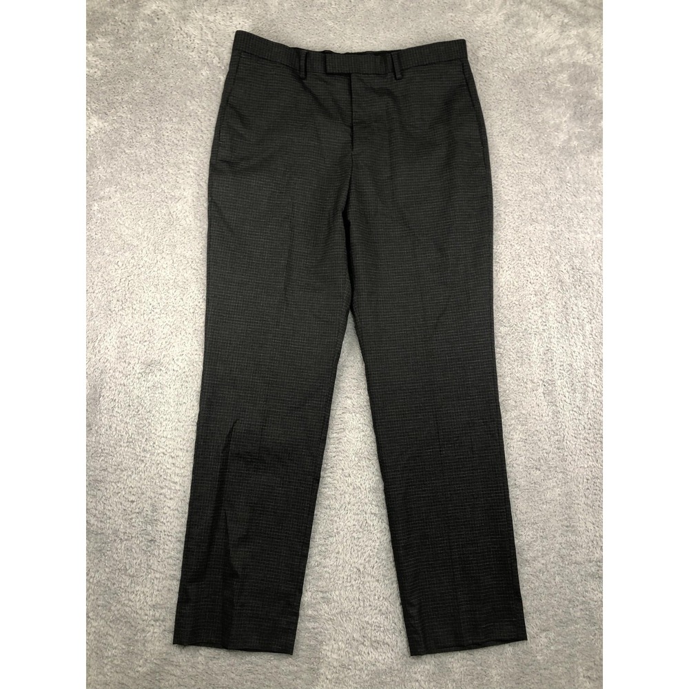 Banana Republic Pants Mens 36x31 Gray NWT Dress Plaid Slim Fit